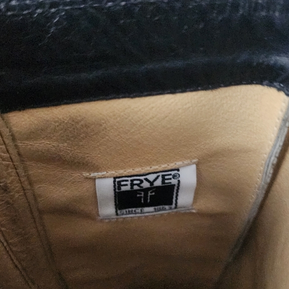 Frye Tab Tall Melissa Pull On Black Leather Riding Boots Size 7 Outdoor Casual - Picture 13 of 13